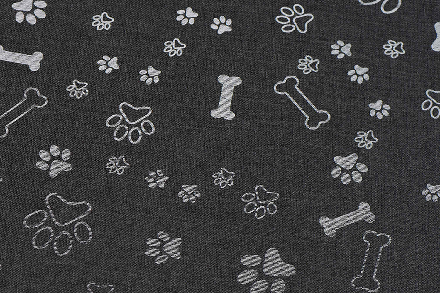 PU acoperită 600d 68t cation cu imprimeu argintiu